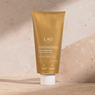 Pot de Masque Régénérant LAO Care, soin bio qui gaine la fibre capillaire