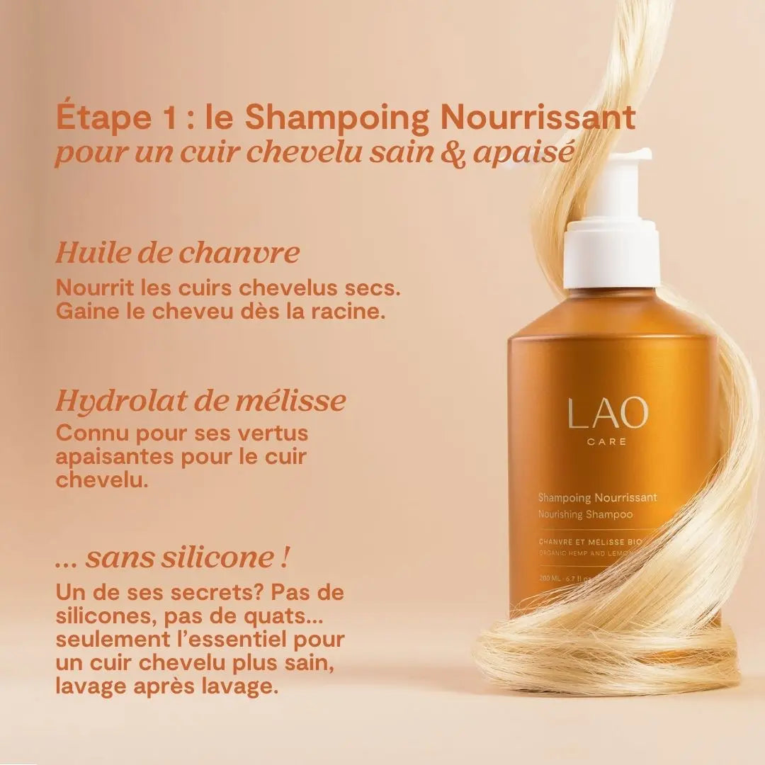 Trio Shampoings et Après-Shampoing LAO Care