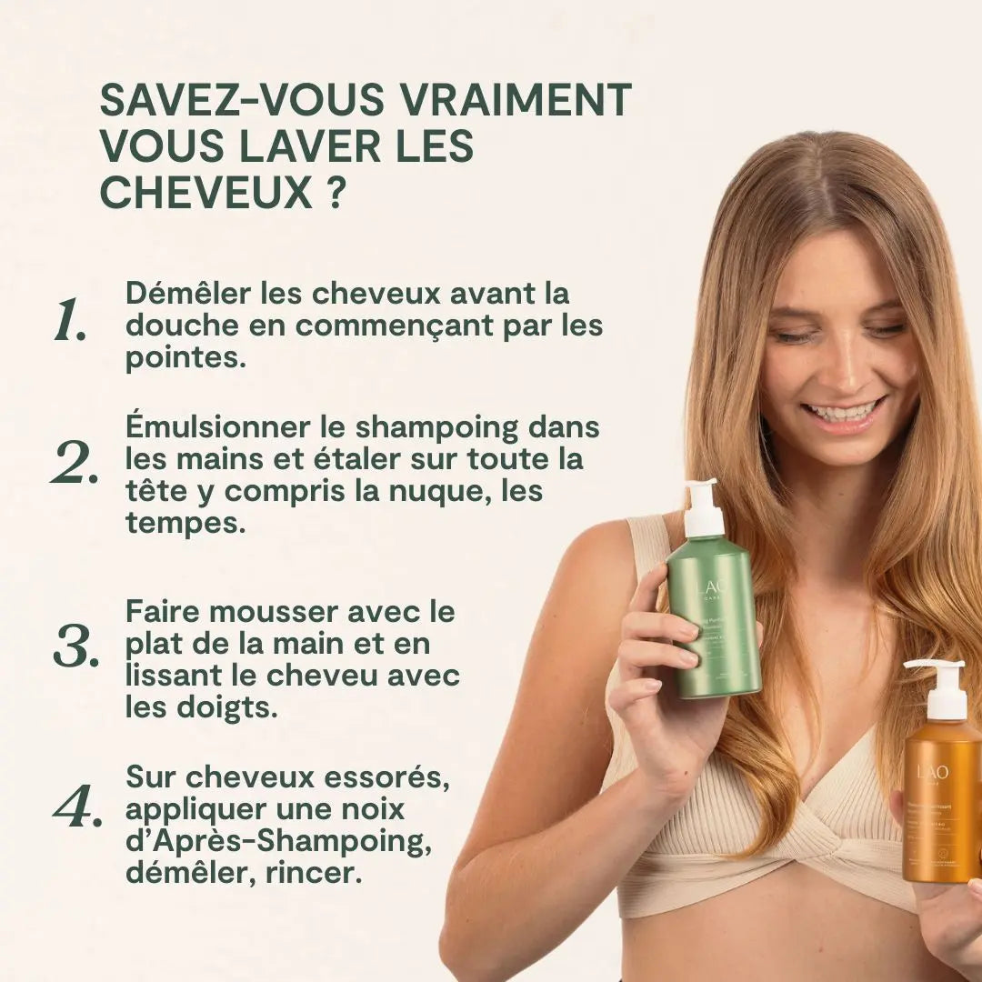 Trio Shampoings et Après-Shampoing LAO Care