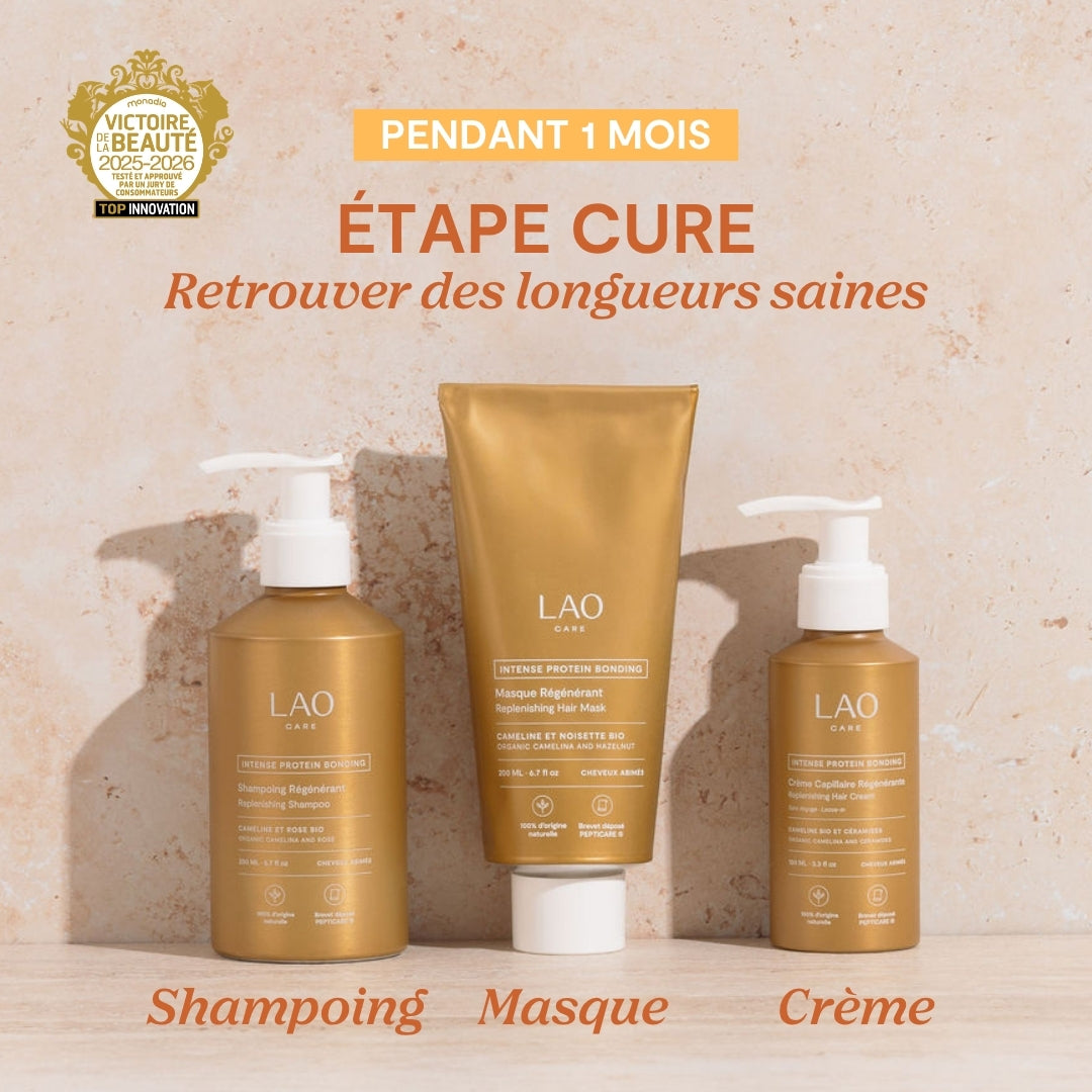 Application de la Cure Régénérante & Silicone Détox