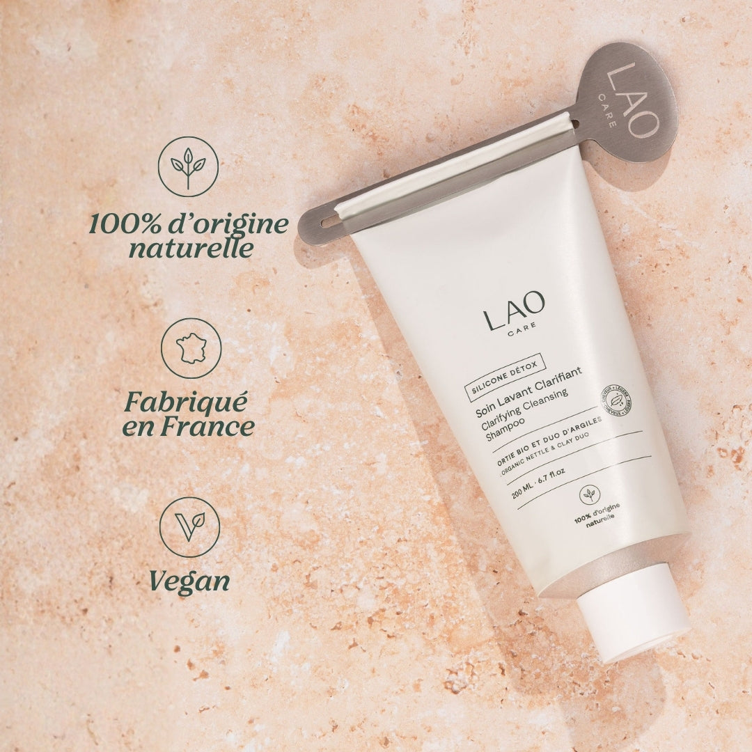 Les valeurs LAO Care : COSMOS Organic, fabriqué en France, vegan